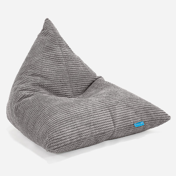 Lounge Pug, Zitzak Stoel Poef, Pompom Charcoal Grijs– Big Bertha Lounge Pug, Zitzak Stoel Poef, Pompom Charcoal Grijs– Big Bertha