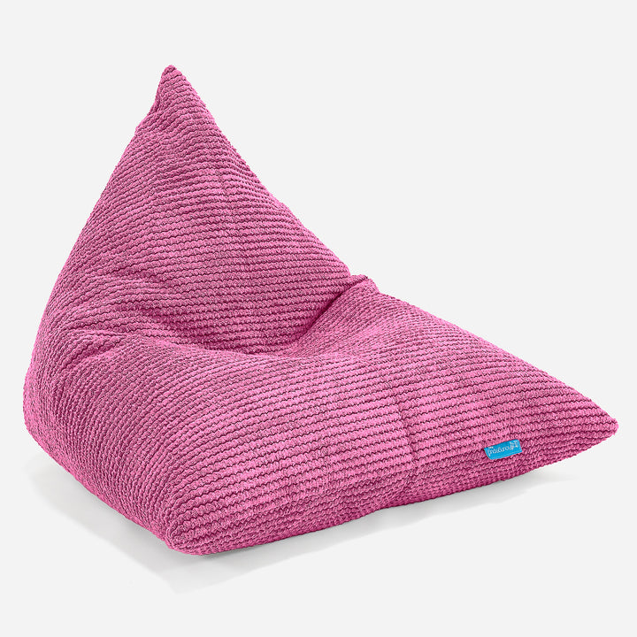 Kinder Zitzak Stoel - Pompom Roze 01