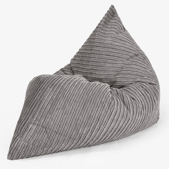 Kinder Zitzak Vloerkussen L 2-14 jaar oud - Corduroy Graphite Grijs 02