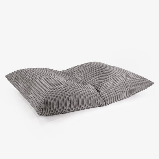 Kinder Zitzak Vloerkussen L 2-14 jaar oud - Corduroy Graphite Grijs 03