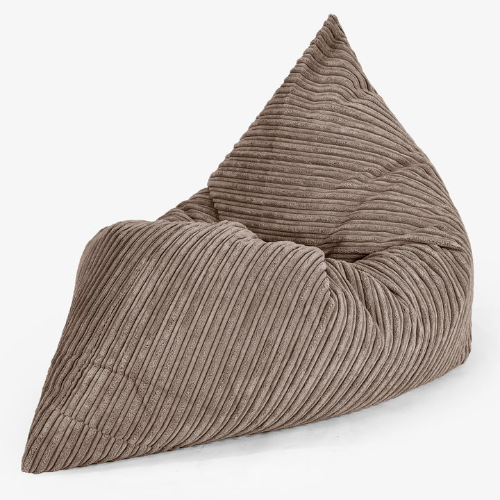 Kinder Zitzak Vloerkussen L 2-14 jaar oud - Corduroy Mocha Bruin 02