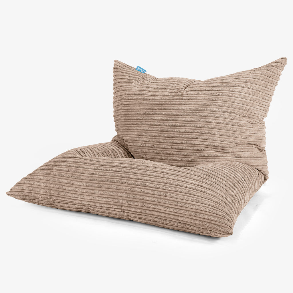 Kinder Zitzak Vloerkussen L 2-14 jaar oud - Corduroy Zand 01