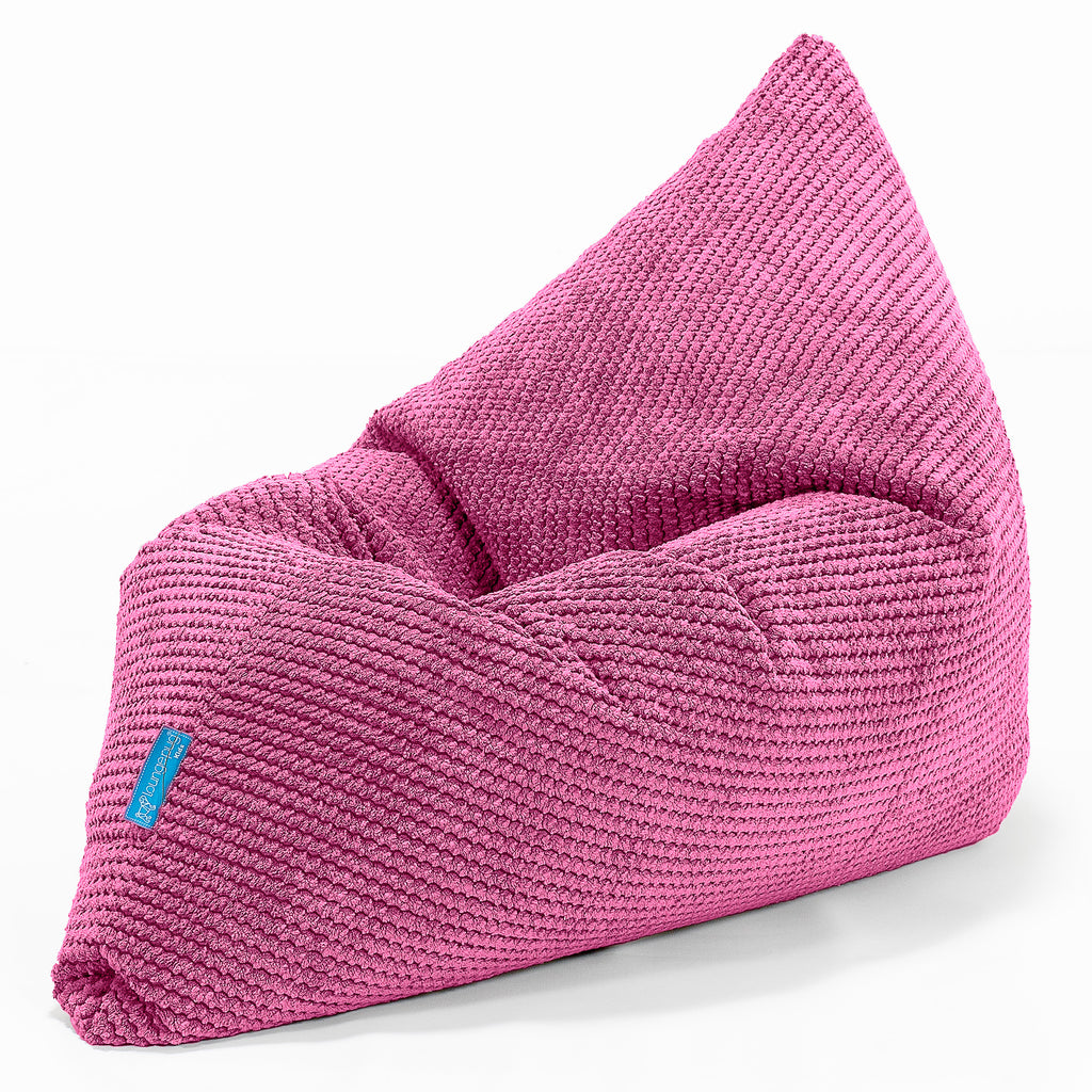 Kinder Zitzak Vloerkussen - Pompom Roze 03