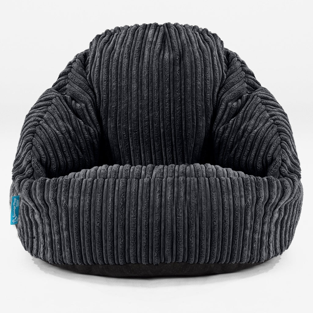 Kinderzitzak Bubble - Corduroy Zwart 01