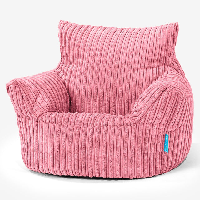 Kleuterfauteuil Zitzak 1-3 jaar oud - Corduroy Koraal 01