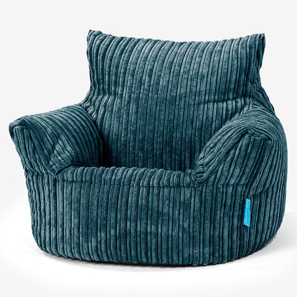 Kleuterfauteuil Zitzak 1-3 jaar oud - Corduroy Teal 01