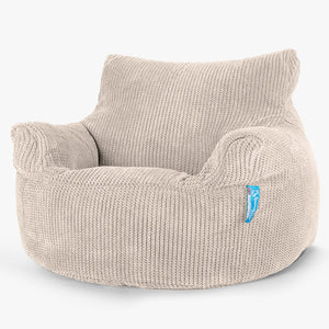 Kinderfauteuil Zitzak 3-8 jaar oud - Pompom Crème