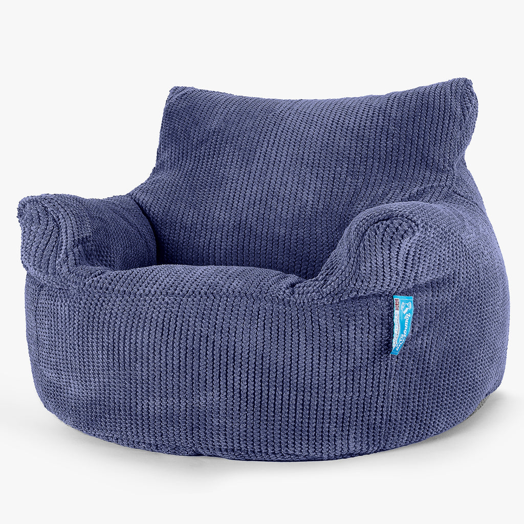Kinderfauteuil Zitzak 3-8 jaar oud - Pompom Paars 01