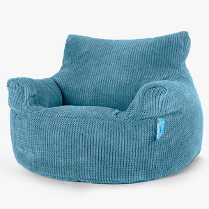 Kinderfauteuil Zitzak 3-8 jaar oud - Pompom Petrol