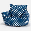 Afdruk Blauw Polka Dot