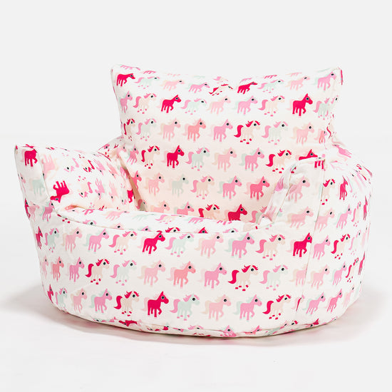 Kleuterfauteuil Zitzak 1-3 jaar oud - Afdruk Kleine Pony 01