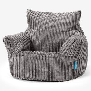 Kleuterfauteuil Zitzak 1-3 jaar oud - Corduroy Graphite Grijs