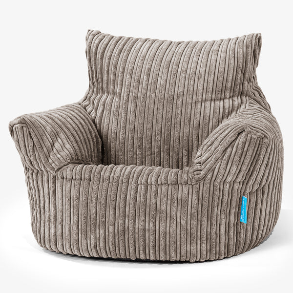 Kleuterfauteuil Zitzak 1-3 jaar oud - Corduroy Beigegrijs 01