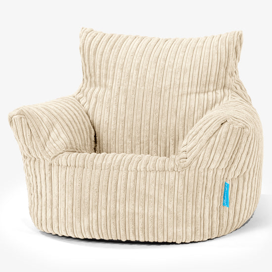 Kleuterfauteuil Zitzak 1-3 jaar oud - Corduroy Crème 01