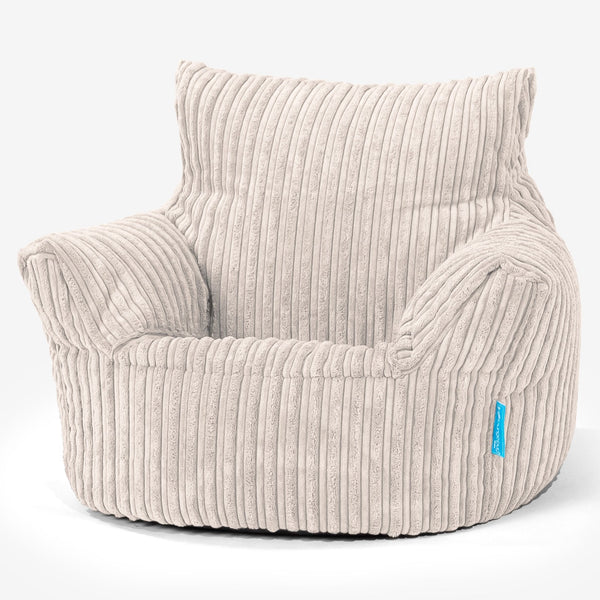 Kleuterfauteuil Zitzak 1-3 jaar oud - Corduroy Ivoor 01