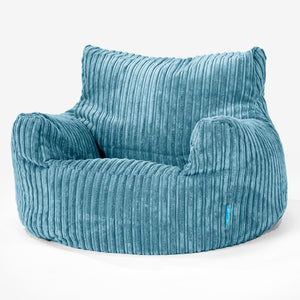 Kinderfauteuil Zitzak 3-8 jaar oud - Corduroy Petrol