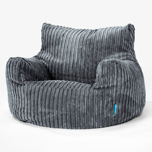 Kinderfauteuil Zitzak 3-8 jaar oud - Corduroy Leisteengrijs