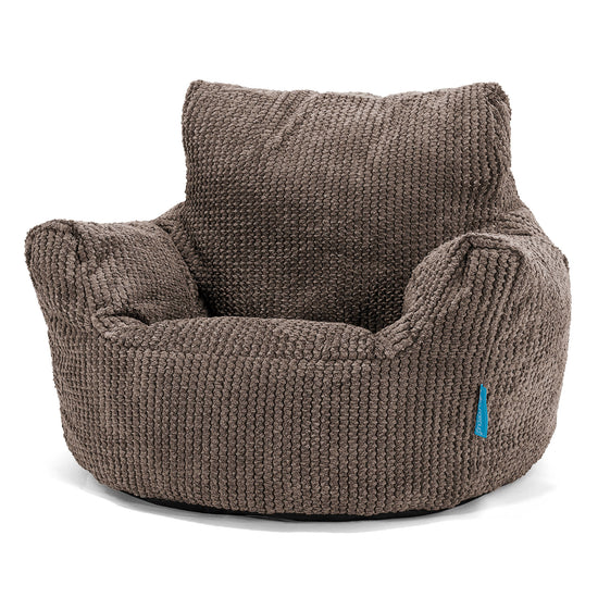 Kleuterfauteuil Zitzak 1-3 jaar oud - Pompom Chocolade 01