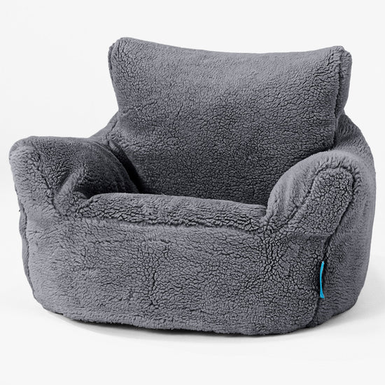 Kleuterfauteuil Zitzak 1-3 jaar oud - Nepteddybont Donker grijs 01