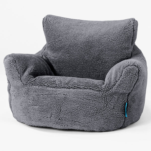 Kleuterfauteuil Zitzak 1-3 jaar oud - Nepteddybont Donker grijs 01