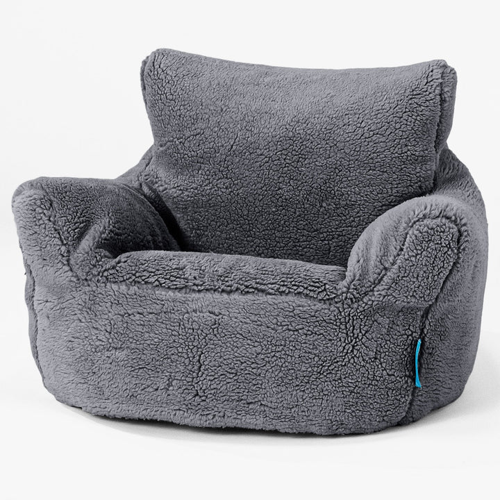 Kleuterfauteuil Zitzak 1-3 jaar oud - Nepteddybont Donker grijs 01