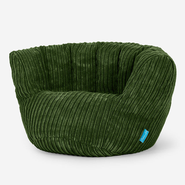Kinderzitzak Charles Vintish 2-6 jaar oud - Corduroy Bosgroen 02