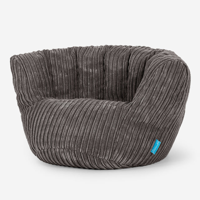 Kinderzitzak Charles Vintish 2-6 jaar oud - Corduroy Graphite Grijs 02