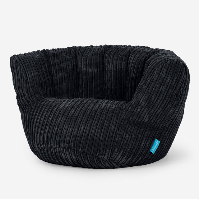 Kinderzitzak Charles Vintish 2-6 jaar oud - Corduroy Zwart 02