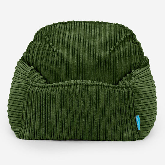 Kinderzitzak Sloucher 2-6 jaar oud - Corduroy Bosgroen 02