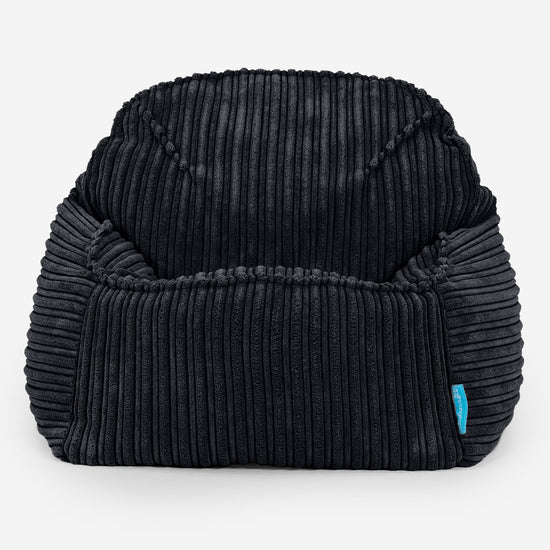 Kinderzitzak Sloucher 2-6 jaar oud - Corduroy Zwart 02
