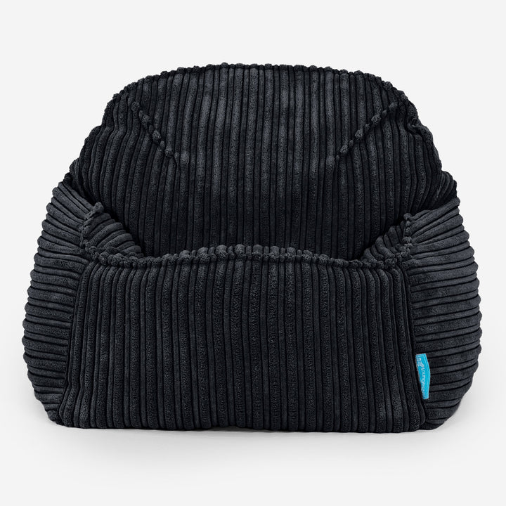 Kinderzitzak Sloucher 2-6 jaar oud - Corduroy Zwart 02