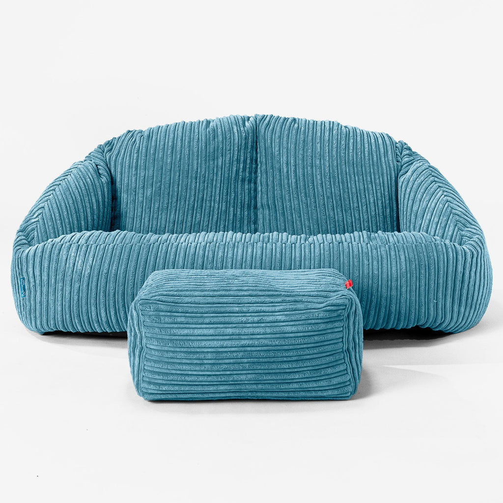Kinderzitzakbank Bubble - Corduroy Petrol 02