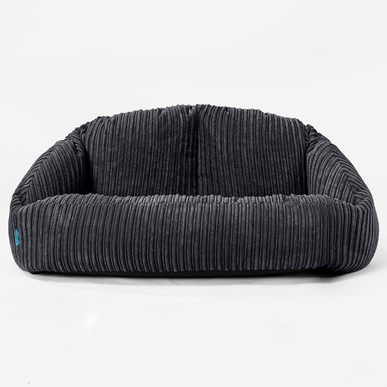 Kinderzitzakbank Bubble - Corduroy Zwart 01