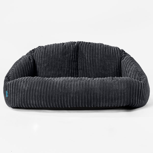 Kinderzitzakbank Bubble - Corduroy Zwart 01