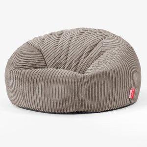 Klassieke Zitzak Stoel Bank - Corduroy Beigegrijs