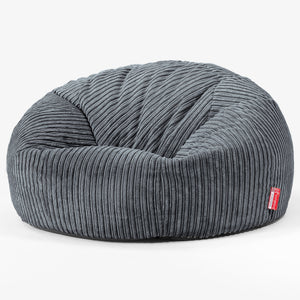 Klassieke Zitzak Stoel Bank - Corduroy Leisteengrijs