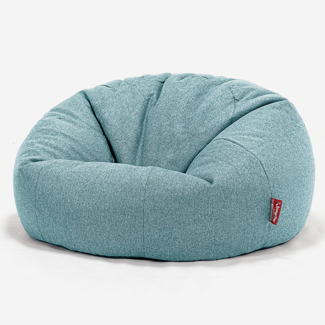 Klassieke Zitzak Stoel Bank - Interalli Wol Aqua 01