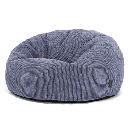 Klassieke Zitzak Stoel Bank - Pompom Paars 01