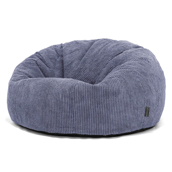 Klassieke Zitzak Stoel Bank - Pompom Paars 01