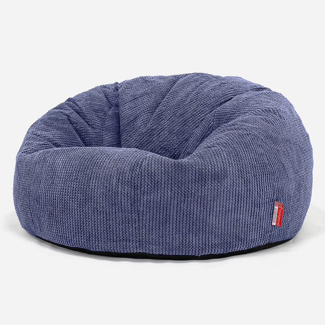 Klassieke Zitzak Stoel Bank - Pompom Paars 01