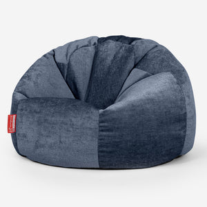 Klassieke Zitzak Stoel - Chenille Marineblauw