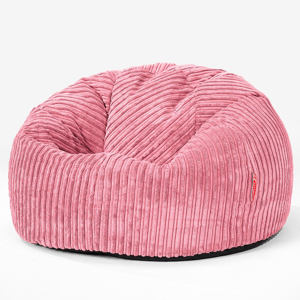 Klassieke Zitzak Stoel - Corduroy Koraal 01