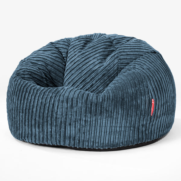 Klassieke Zitzak Stoel - Corduroy Marineblauw 01