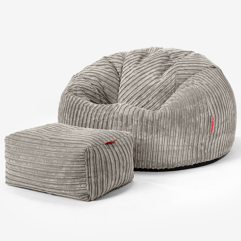 Klassieke Zitzak Stoel - Corduroy Mink 02