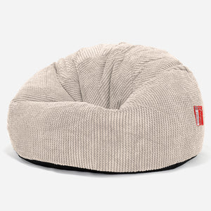 Klassieke Zitzak Stoel - Pompom Crème
