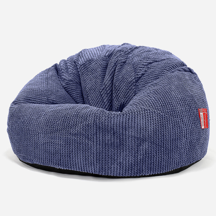 Klassieke Zitzak Stoel - Pompom Paars 01