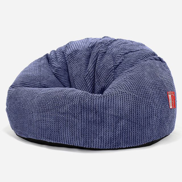 CloudSac 200 Kinderen Zitzak met Vezel-latex Vlokvulling 2-12 jaar oud - Pompom Paars 01