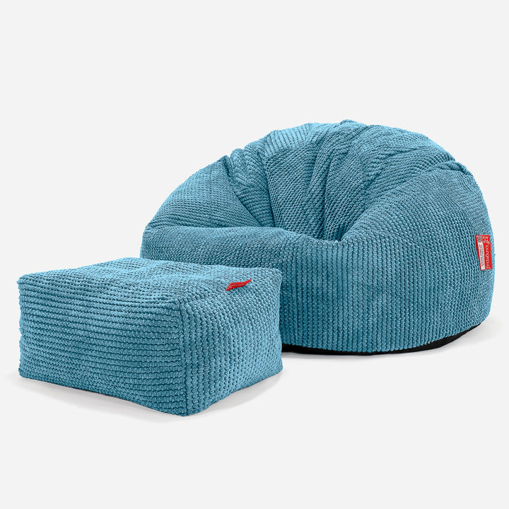 Klassieke Zitzak Stoel - Pompom Petrol 02