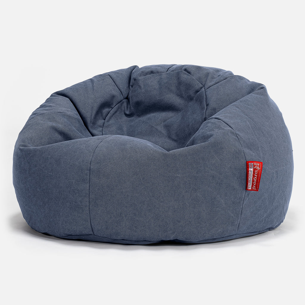Klassieke Zitzak Stoel - Stonewashed Marineblauw 01