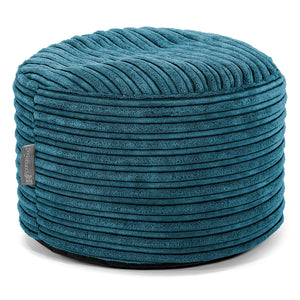 Lounge Pug, Klassieke Zitzak Stoel, Poef, Corduroy Zilvergrijs– Big